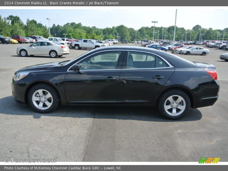 Black Granite Metallic / Jet Black/Titanium 2014 Chevrolet Malibu LS