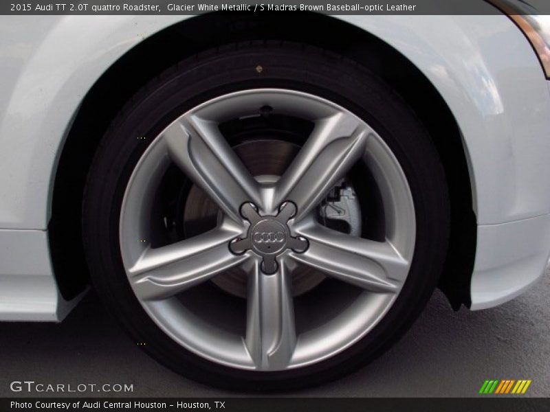 Glacier White Metallic / S Madras Brown Baseball-optic Leather 2015 Audi TT 2.0T quattro Roadster
