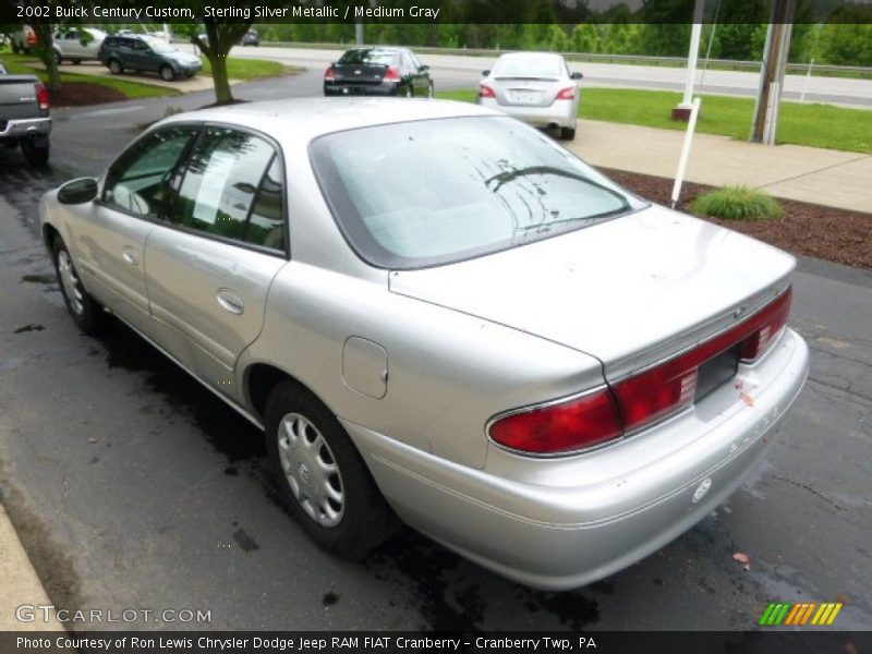 Sterling Silver Metallic / Medium Gray 2002 Buick Century Custom