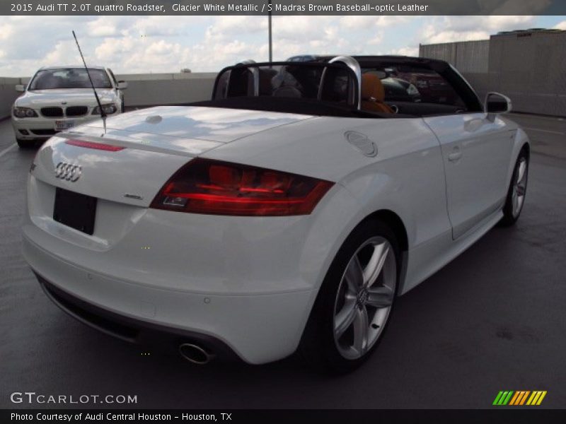 Glacier White Metallic / S Madras Brown Baseball-optic Leather 2015 Audi TT 2.0T quattro Roadster