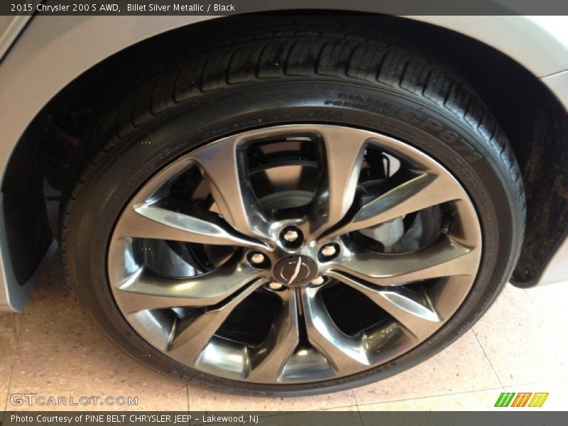 Billet Silver Metallic / Black 2015 Chrysler 200 S AWD