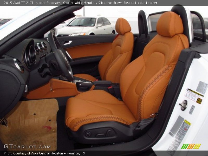  2015 TT 2.0T quattro Roadster S Madras Brown Baseball-optic Leather Interior