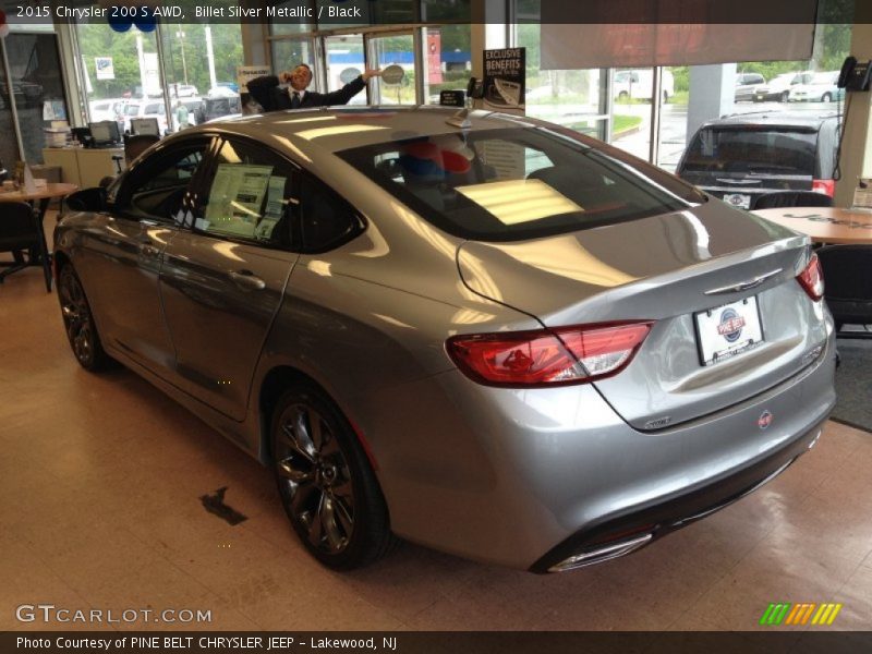 Billet Silver Metallic / Black 2015 Chrysler 200 S AWD