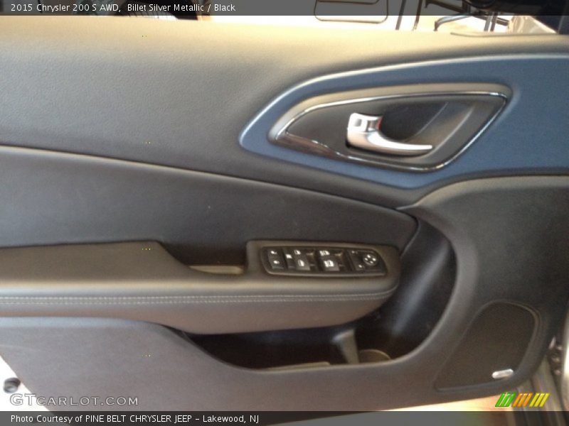 Billet Silver Metallic / Black 2015 Chrysler 200 S AWD