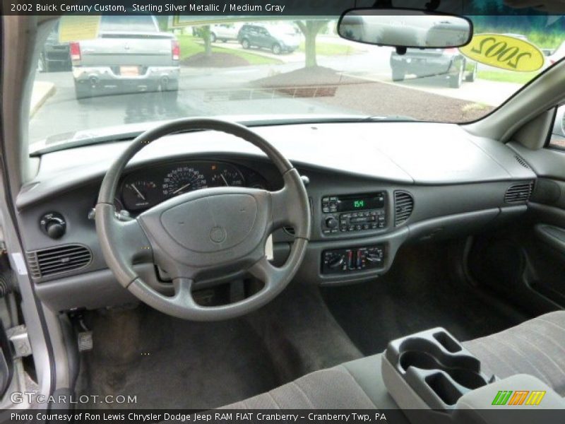 Sterling Silver Metallic / Medium Gray 2002 Buick Century Custom