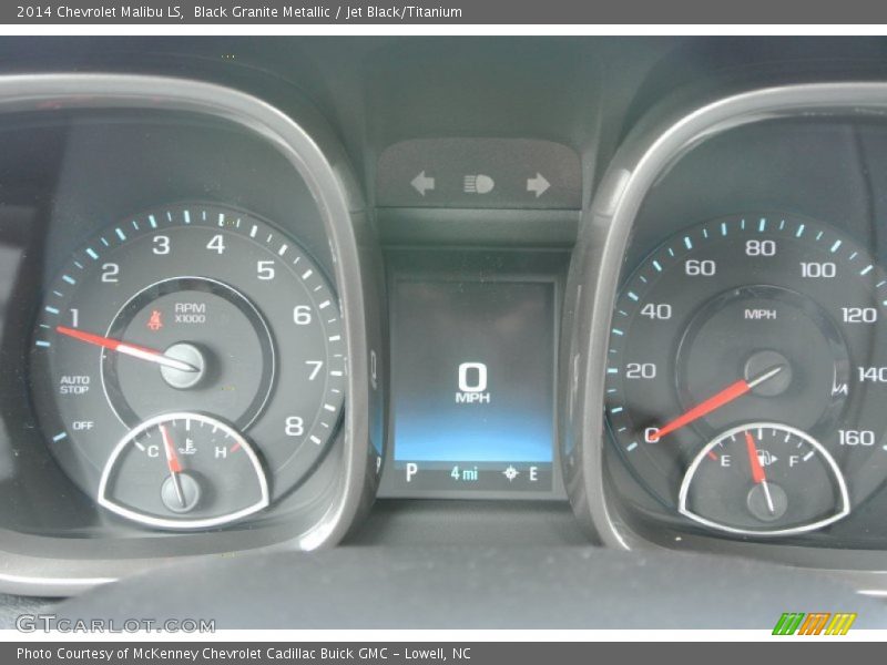 Black Granite Metallic / Jet Black/Titanium 2014 Chevrolet Malibu LS