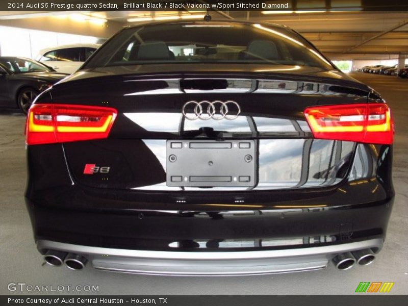 Brilliant Black / Black Valcona w/Sport Stitched Diamond 2014 Audi S6 Prestige quattro Sedan