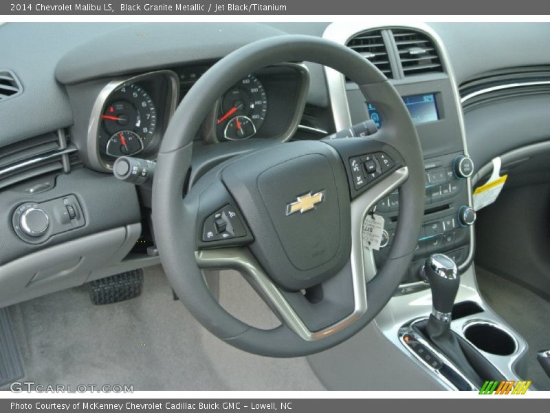 Black Granite Metallic / Jet Black/Titanium 2014 Chevrolet Malibu LS