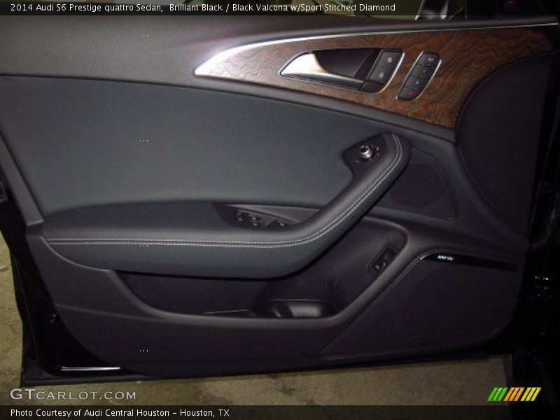 Brilliant Black / Black Valcona w/Sport Stitched Diamond 2014 Audi S6 Prestige quattro Sedan