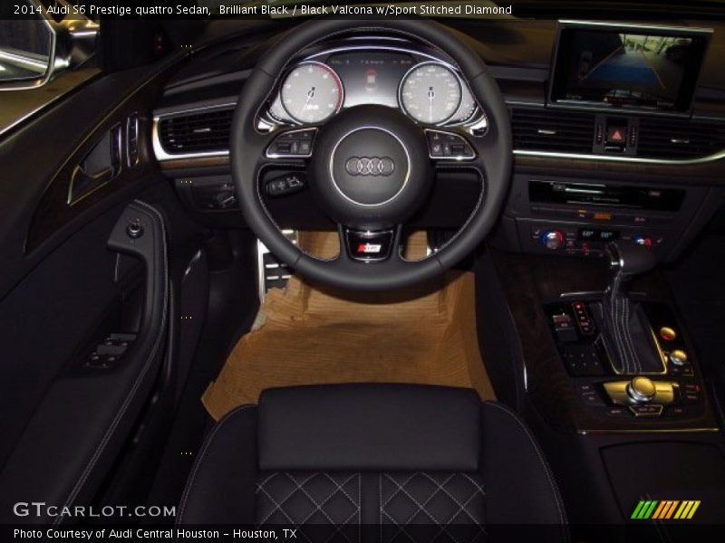 Brilliant Black / Black Valcona w/Sport Stitched Diamond 2014 Audi S6 Prestige quattro Sedan