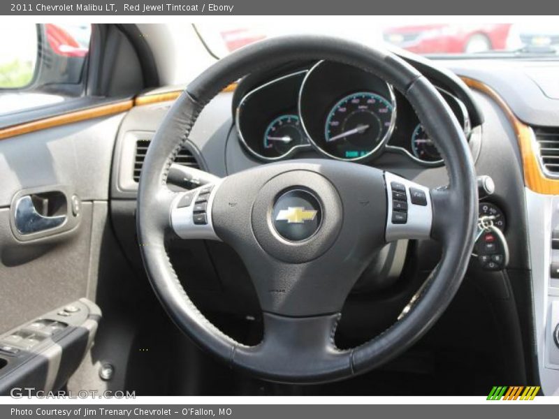 Red Jewel Tintcoat / Ebony 2011 Chevrolet Malibu LT