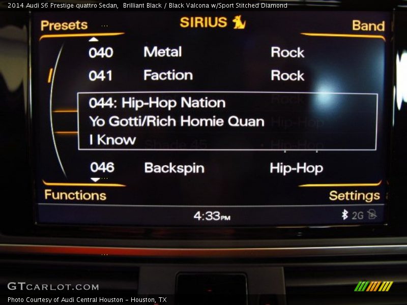Brilliant Black / Black Valcona w/Sport Stitched Diamond 2014 Audi S6 Prestige quattro Sedan
