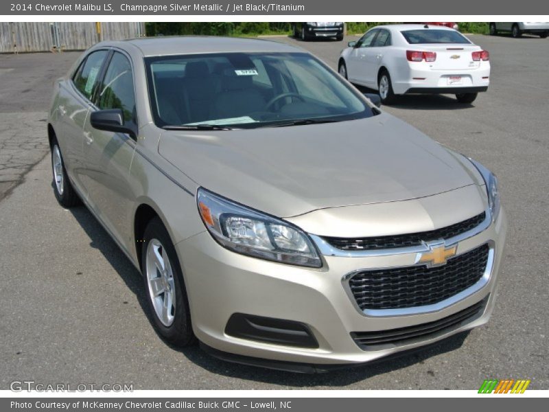 Champagne Silver Metallic / Jet Black/Titanium 2014 Chevrolet Malibu LS