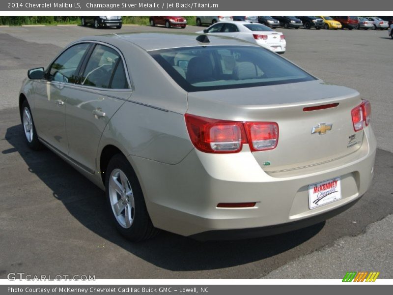 Champagne Silver Metallic / Jet Black/Titanium 2014 Chevrolet Malibu LS