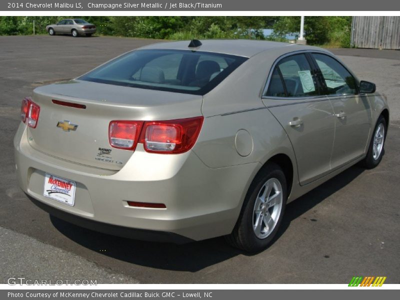 Champagne Silver Metallic / Jet Black/Titanium 2014 Chevrolet Malibu LS