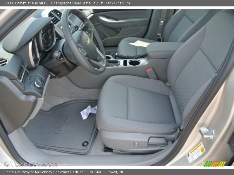 Champagne Silver Metallic / Jet Black/Titanium 2014 Chevrolet Malibu LS