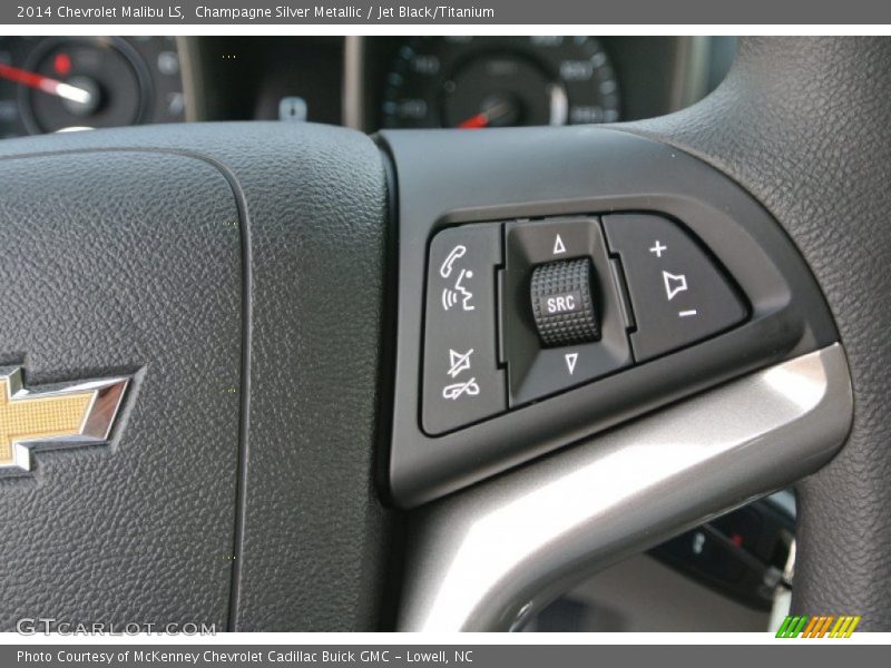Champagne Silver Metallic / Jet Black/Titanium 2014 Chevrolet Malibu LS