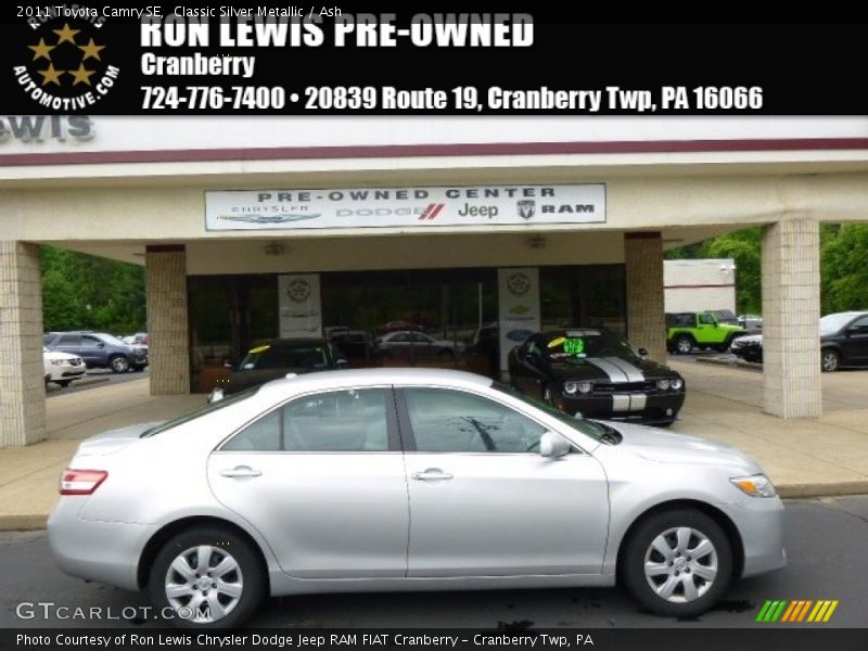 Classic Silver Metallic / Ash 2011 Toyota Camry SE