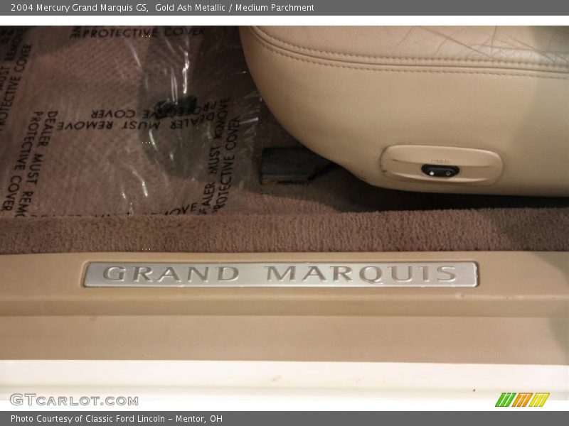 Gold Ash Metallic / Medium Parchment 2004 Mercury Grand Marquis GS