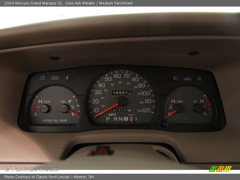 Gold Ash Metallic / Medium Parchment 2004 Mercury Grand Marquis GS
