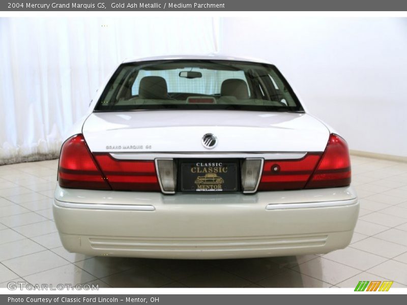 Gold Ash Metallic / Medium Parchment 2004 Mercury Grand Marquis GS