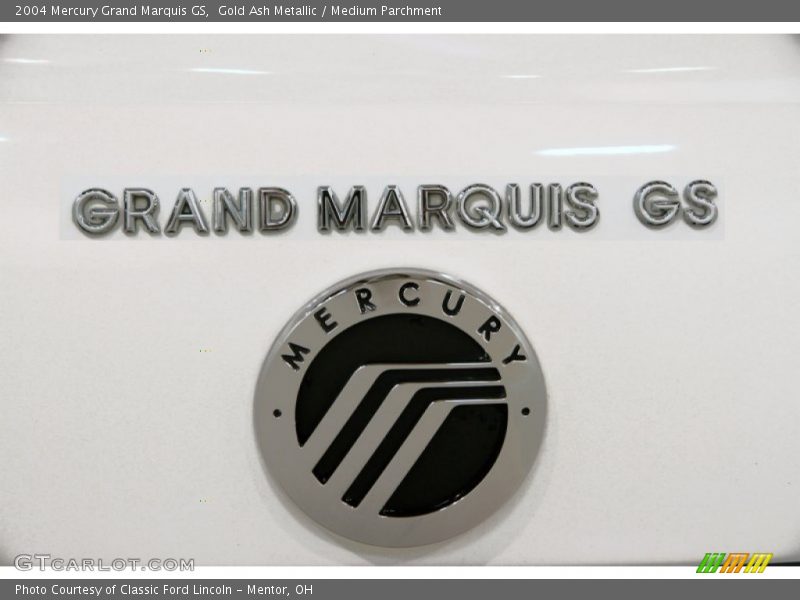 Gold Ash Metallic / Medium Parchment 2004 Mercury Grand Marquis GS