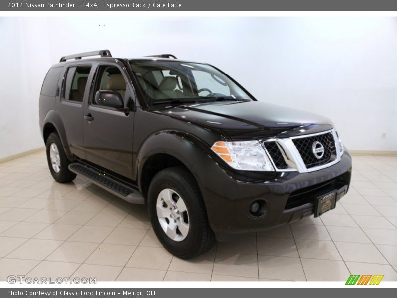 Espresso Black / Cafe Latte 2012 Nissan Pathfinder LE 4x4