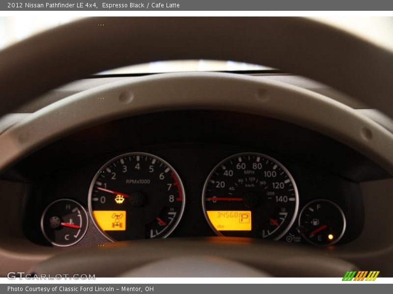 Espresso Black / Cafe Latte 2012 Nissan Pathfinder LE 4x4