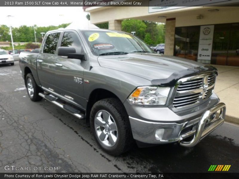 Mineral Gray Metallic / Black/Diesel Gray 2013 Ram 1500 SLT Crew Cab 4x4