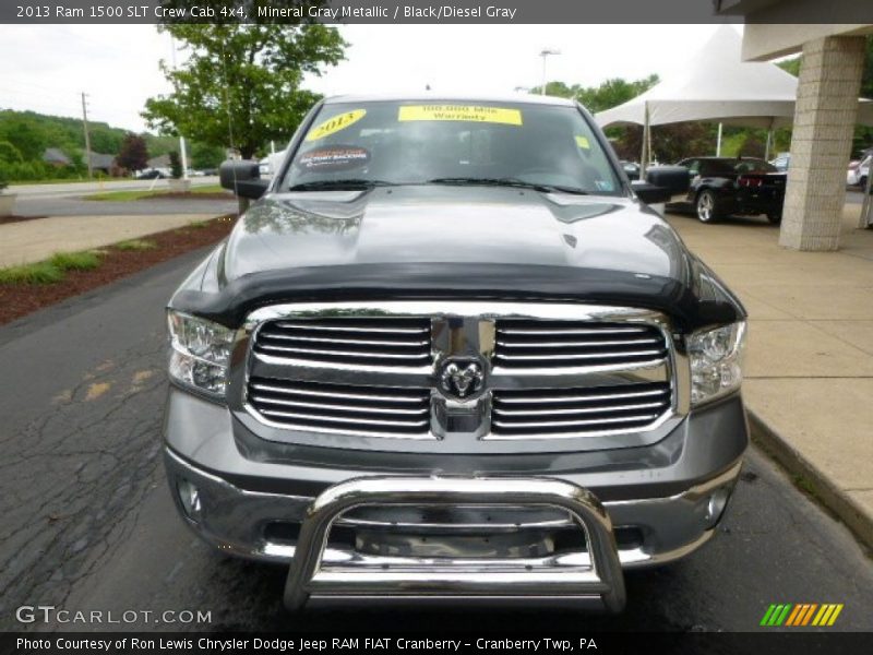 Mineral Gray Metallic / Black/Diesel Gray 2013 Ram 1500 SLT Crew Cab 4x4