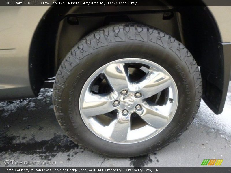 Mineral Gray Metallic / Black/Diesel Gray 2013 Ram 1500 SLT Crew Cab 4x4