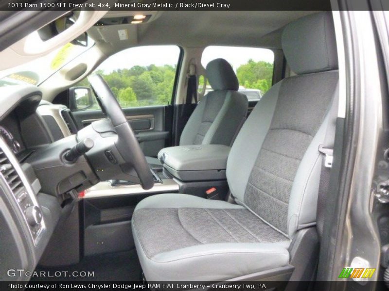 Mineral Gray Metallic / Black/Diesel Gray 2013 Ram 1500 SLT Crew Cab 4x4