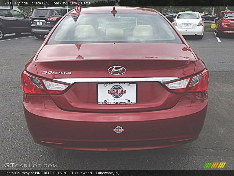 Sparkling Ruby / Camel 2013 Hyundai Sonata GLS