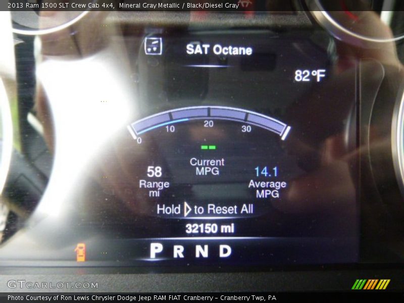 Mineral Gray Metallic / Black/Diesel Gray 2013 Ram 1500 SLT Crew Cab 4x4