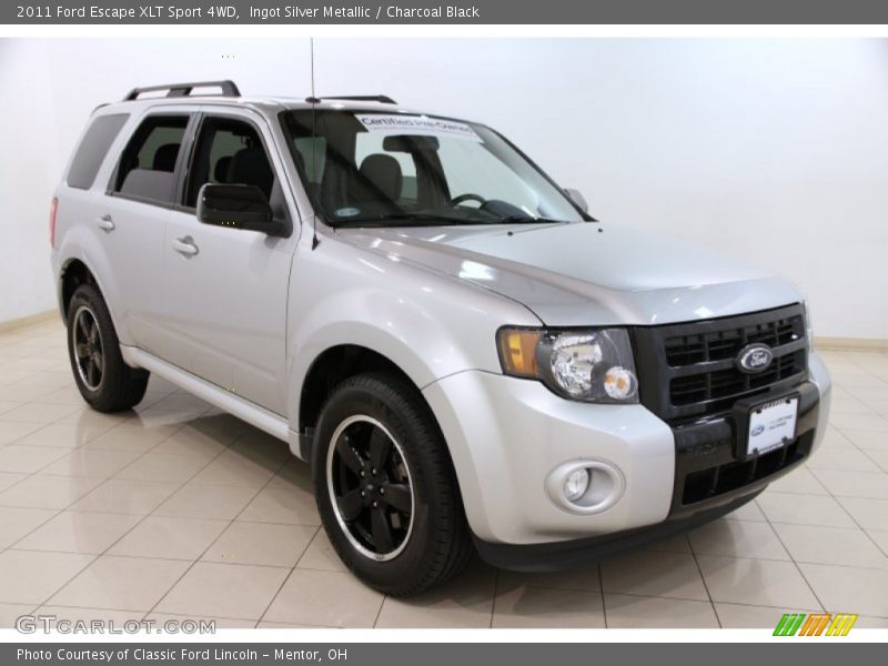 Ingot Silver Metallic / Charcoal Black 2011 Ford Escape XLT Sport 4WD