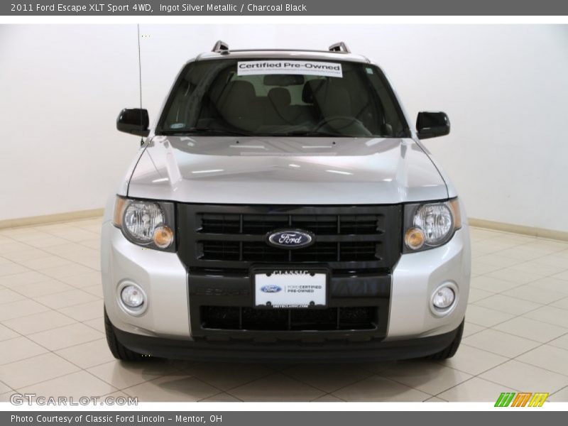 Ingot Silver Metallic / Charcoal Black 2011 Ford Escape XLT Sport 4WD