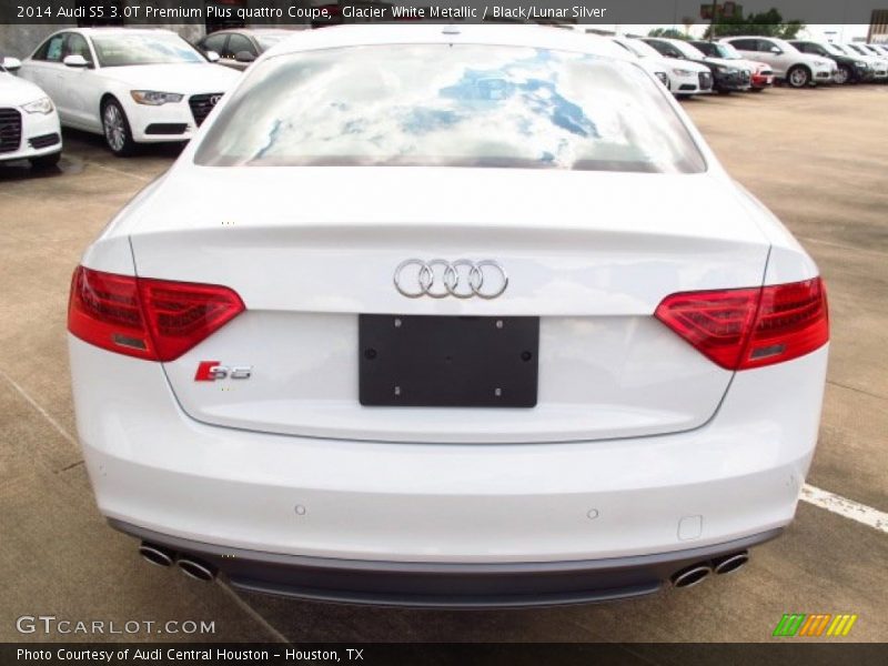 Glacier White Metallic / Black/Lunar Silver 2014 Audi S5 3.0T Premium Plus quattro Coupe