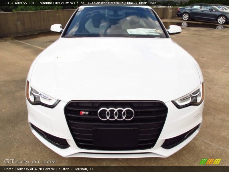 Glacier White Metallic / Black/Lunar Silver 2014 Audi S5 3.0T Premium Plus quattro Coupe