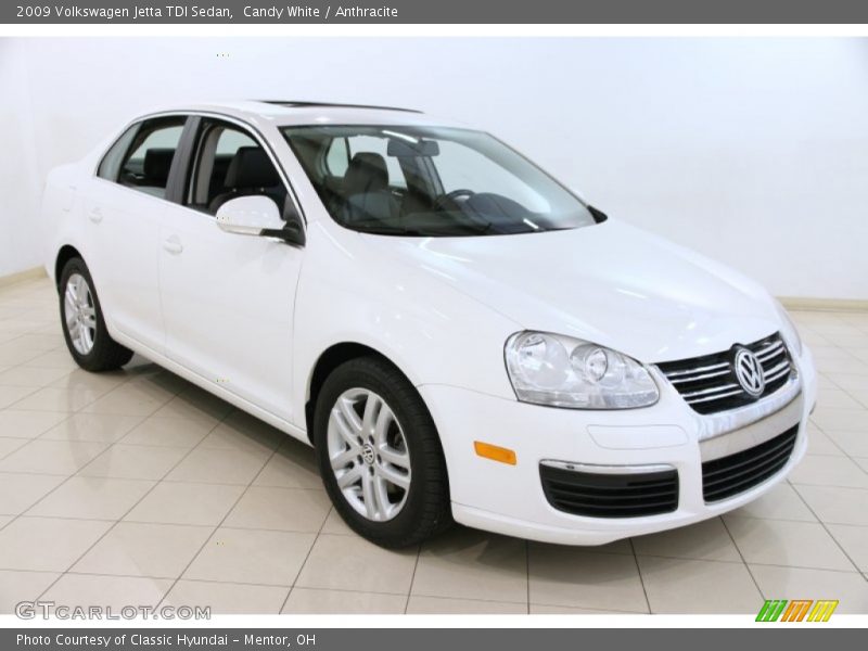 Candy White / Anthracite 2009 Volkswagen Jetta TDI Sedan