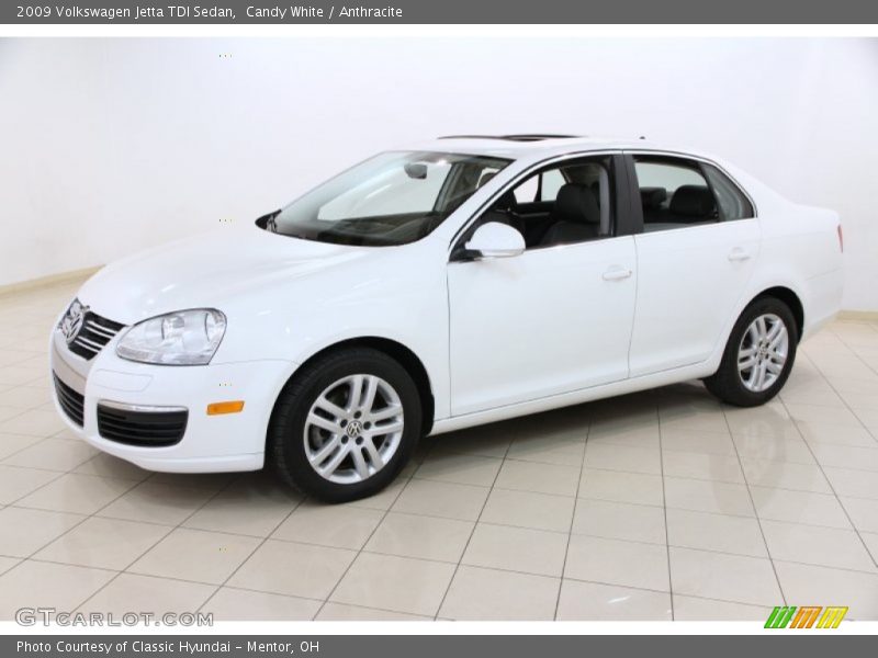 Candy White / Anthracite 2009 Volkswagen Jetta TDI Sedan