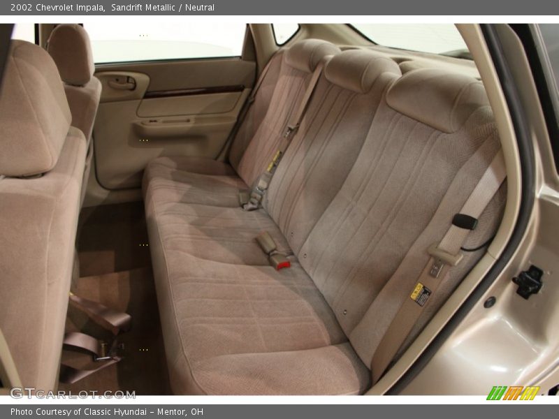 Rear Seat of 2002 Impala 