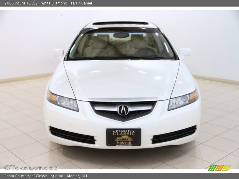 White Diamond Pearl / Camel 2005 Acura TL 3.2