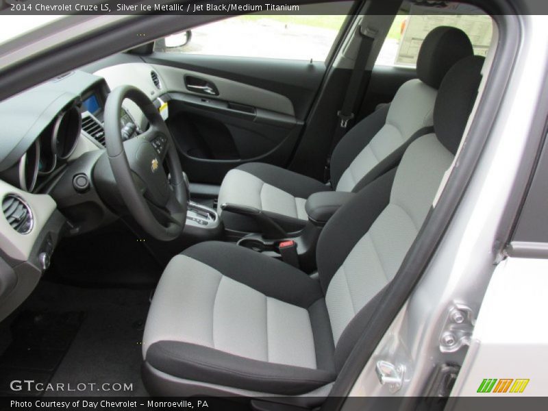 Silver Ice Metallic / Jet Black/Medium Titanium 2014 Chevrolet Cruze LS