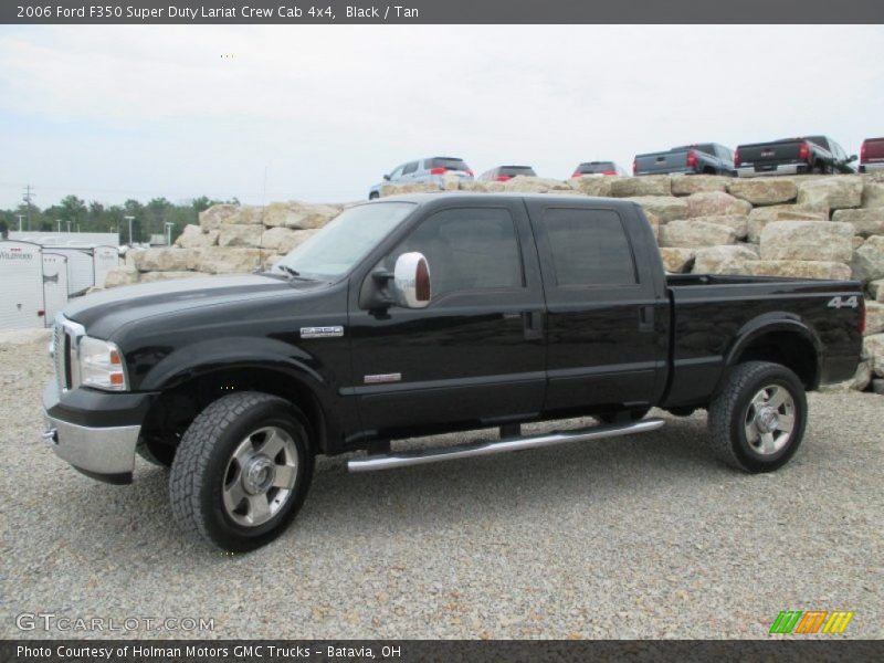 Black / Tan 2006 Ford F350 Super Duty Lariat Crew Cab 4x4