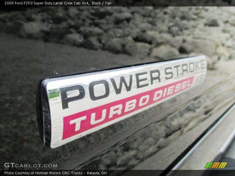 Black / Tan 2006 Ford F350 Super Duty Lariat Crew Cab 4x4