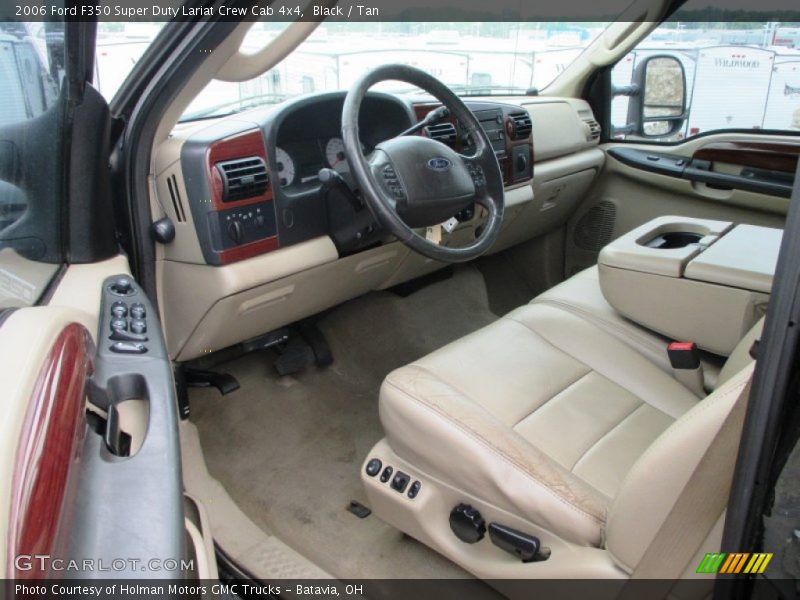 Black / Tan 2006 Ford F350 Super Duty Lariat Crew Cab 4x4