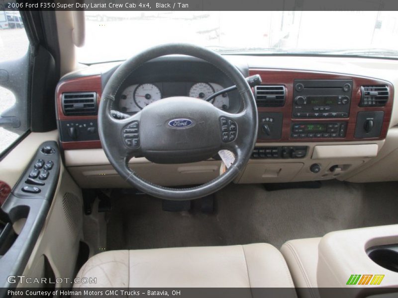 Black / Tan 2006 Ford F350 Super Duty Lariat Crew Cab 4x4