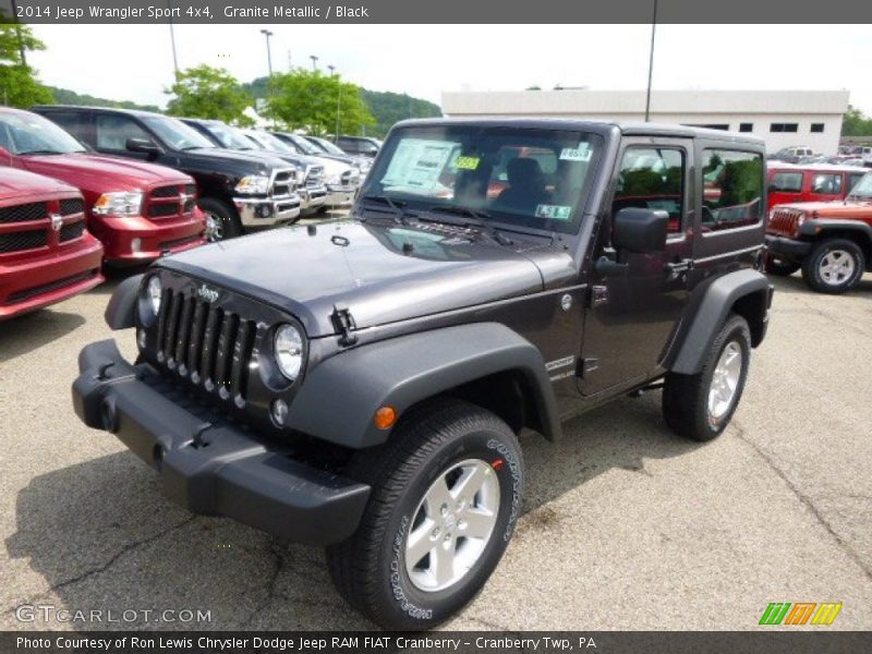 Granite Metallic / Black 2014 Jeep Wrangler Sport 4x4