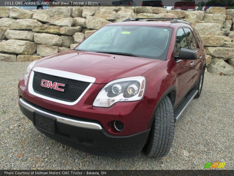 Red Jewel Tintcoat / Ebony 2011 GMC Acadia SL AWD