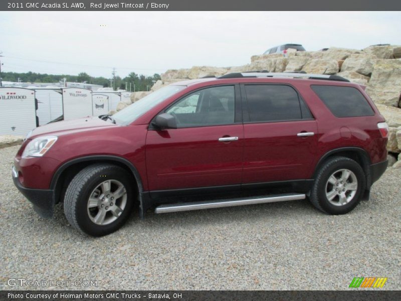 Red Jewel Tintcoat / Ebony 2011 GMC Acadia SL AWD